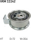 Миниатюра изображения товара Натяжной ролик ремня ГРМ SKF VKM11142