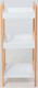 Миниатюра изображения товара Этажерка AksHome Magnolia 3 (бамбук/белый)