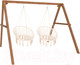 Миниатюра изображения товара Качели National Tree Company Деревянные с подвесными креслами / Р911-38 (бежевый)