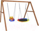Миниатюра изображения товара Качели National Tree Company Деревянные с гнездом Свиби и качелями со спинкой / Р911-45 (разноцветный)