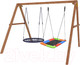 Миниатюра изображения товара Качели National Tree Company Деревянные с гнездом Лодка и гнездом 100 / Р911-58 (разноцветный)