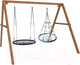 Миниатюра изображения товара Качели National Tree Company Деревянные с гнездом с паутинкой и гнездом 100 / Р911-59