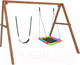 Миниатюра изображения товара Качели National Tree Company Деревянные с гнездом Лодка и гибкими качелями / Р911-64 (разноцветный)