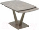 Миниатюра изображения товара Обеденный стол M-City Alatri 120 Matt / 614M05549 (Latte Stone Solid Ceramic/Taupe)