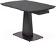 Миниатюра изображения товара Обеденный стол M-City Balde 140 Matt / 614M05568 (Black Marble Solid Ceramic/Black)