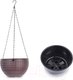 Миниатюра изображения товара Кашпо BOTANICA Rattan с вставкой (21x13см, коричневый)