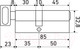 Миниатюра изображения товара Цилиндровый механизм замка Стандарт Max 85 (50x35В) SB перф. ключ/верт. (5 ключей)