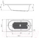Миниатюра изображения товара Ванна акриловая 1Марка Darina 140x70