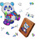 Миниатюра изображения товара Пазл Sima-Land Honey Panda / 9375725 (117эл)