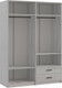 Миниатюра изображения товара Шкаф Genesis Мебель Светлана 4 двери (сосна белая Loft/венге)