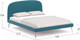 Миниатюра изображения товара Полуторная кровать Moon Family 1234 / MF007471