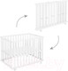 Миниатюра изображения товара Игровой манеж Roba Foldable Playpen / 202703WE (белый)