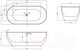 Миниатюра изображения товара Ванна акриловая Abber AB9241MW (белый матовый)