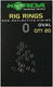 Миниатюра изображения товара Набор заводных колец Korda Rig Ring Large Oval / KRRO