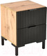 Миниатюра изображения товара Прикроватная тумба Halmar Nela (дуб вотан/черный)