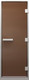 Миниатюра изображения товара Стеклянная дверь для бани/сауны Doorwood Хамам 80x200 / DW02428 (бронза матовый)