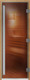 Миниатюра изображения товара Стеклянная дверь для бани/сауны Doorwood Престиж Pro 80x200 / DW03249 (бронза)