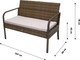 Миниатюра изображения товара Комплект садовой мебели Garden Story Лион / SFS011 (бежевый/коричневый)