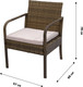 Миниатюра изображения товара Комплект садовой мебели Garden Story Лион / SFS011 (бежевый/коричневый)