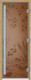 Миниатюра изображения товара Стеклянная дверь для бани/сауны Doorwood Престиж Камышовый рай 70x190 / DW03610 (бронза матовый)