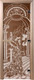 Миниатюра изображения товара Стеклянная дверь для бани/сауны Doorwood Жар-птица 70x190 / DW01339 (бронза)