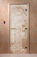 Миниатюра изображения товара Стеклянная дверь для бани/сауны Doorwood Жар-птица 80x200 / DW01985 (сатин)