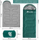 Миниатюра изображения товара Спальный мешок RSP Outdoor Sleep 450 / SB-SLE-450-GN-R (зеленый)