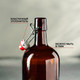 Миниатюра изображения товара Набор бутылок ВСЗ 1л с бугельной пробкой (12шт, коричневый)