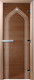 Миниатюра изображения товара Стеклянная дверь для бани/сауны Doorwood Арка 80x200 / DW01016 (бронза)