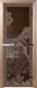 Миниатюра изображения товара Стеклянная дверь для бани/сауны Doorwood Банька в лесу 70x190 / DW02932 (графит)