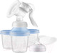 Миниатюра изображения товара Молокоотсос ручной Philips AVENT С контейнерами и бутылочкой / F24001 (125мл)