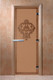 Миниатюра изображения товара Стеклянная дверь для бани/сауны Doorwood Версаче 70x190 / DW01243 (бронза матовый)
