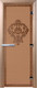 Миниатюра изображения товара Стеклянная дверь для бани/сауны Doorwood Версаче 80x200 / DW01489 (бронза матовый)