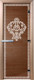 Миниатюра изображения товара Стеклянная дверь для бани/сауны Doorwood Версаче 70x190 / DW01244 (бронза)