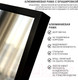 Миниатюра изображения товара Зеркало Emze Напольное 40x150 в раме с мольбертом / DK23502.CHE (черный)