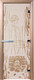 Миниатюра изображения товара Стеклянная дверь для бани/сауны Doorwood Волшебный пар 80x200 / DW01499 (сатин)