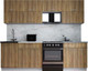 Миниатюра изображения товара Кухонный гарнитур Интерлиния Мила Gloss 60-25 (дуб вотан/дуб вотан/травертин серый)
