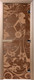 Миниатюра изображения товара Стеклянная дверь для бани/сауны Doorwood Девушка в цветах 70x190 / DW00989 (бронза матовый)