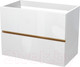 Миниатюра изображения товара Тумба под умывальник ЗОВ Лира 70 / L70MW0MWGVA (белый глянец)