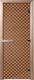 Миниатюра изображения товара Стеклянная дверь для бани/сауны Doorwood Мираж 80x200 / DW00106 (бронза матовый)