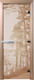 Миниатюра изображения товара Стеклянная дверь для бани/сауны Doorwood Рассвет 80x200 / DW02327 (сатин)