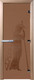 Миниатюра изображения товара Стеклянная дверь для бани/сауны Doorwood Рим 70x190 / DW01278 (бронза матовый)