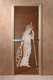 Миниатюра изображения товара Стеклянная дверь для бани/сауны Doorwood Рим 70x190 / DW01279 (бронза)