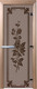 Миниатюра изображения товара Стеклянная дверь для бани/сауны Doorwood Розы 70x190 / DW03394 (графит матовый)