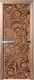 Миниатюра изображения товара Стеклянная дверь для бани/сауны Doorwood Хохлома 70x190 / DW01294 (бронза матовый)