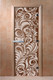 Миниатюра изображения товара Стеклянная дверь для бани/сауны Doorwood Хохлома 80x200 / DW01538 (бронза)