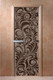 Миниатюра изображения товара Стеклянная дверь для бани/сауны Doorwood Хохлома 70x190 / DW02827 (графит матовый)