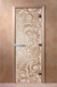 Миниатюра изображения товара Стеклянная дверь для бани/сауны Doorwood Хохлома 70x190 / DW01539 (сатин)