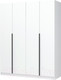 Миниатюра изображения товара Шкаф Стендмебель Лион ШК-03 4-х створчатый (белый)