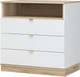 Миниатюра изображения товара Комод Стендмебель Юкки КМ 3Я 900 3 ящика (белый/дуб делано)